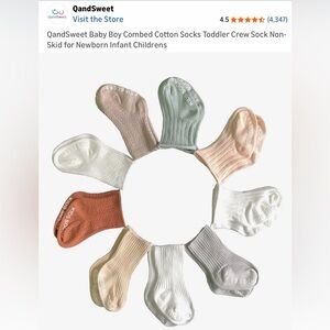 BOGO Baby Socks - 0-6 months